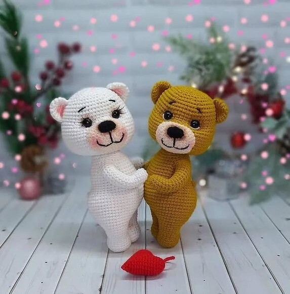 Receita Casal Urso Amigurumi