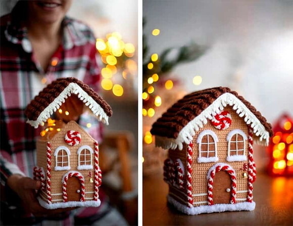 Receita Casinha de Natal Amigurumi