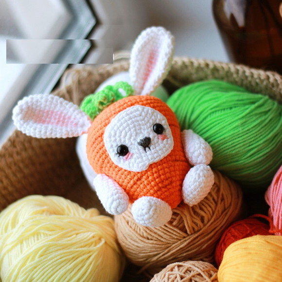 Receita Cenoura Coelho Amigurumi