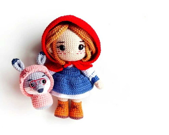 Receita Chapeuzinho e Lobo Amigurumi