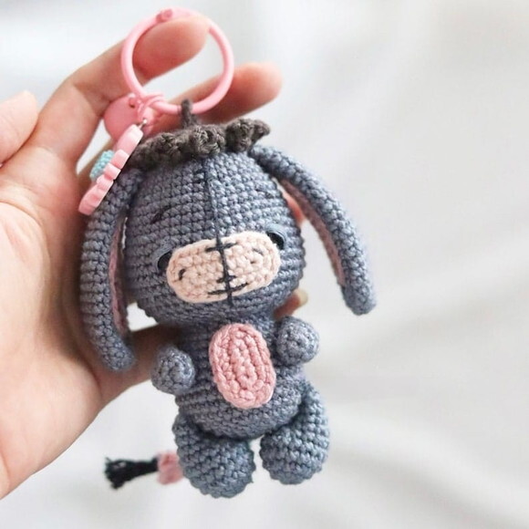 Receita Chaveiro Bisonho Amigurumi
