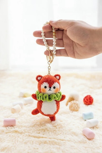 Receita Chaveiro Raposa Amigurumi