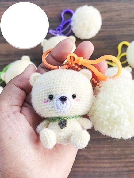 Receita Chaveiro Urso Amigurumi