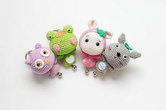 Receita Chaveiros Amigurumi