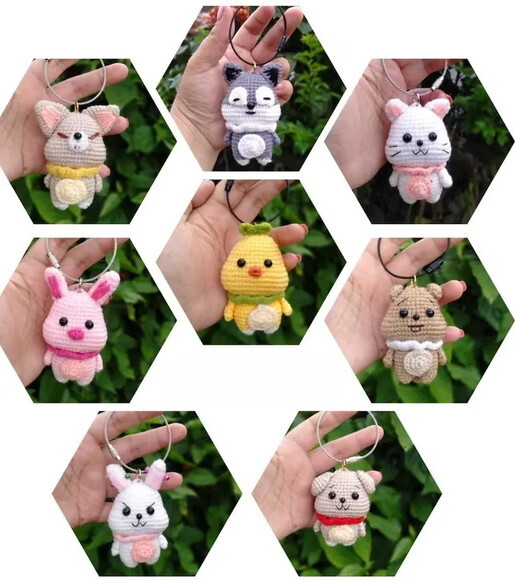 Receita Chaveiros Bichinhos Amigurumi