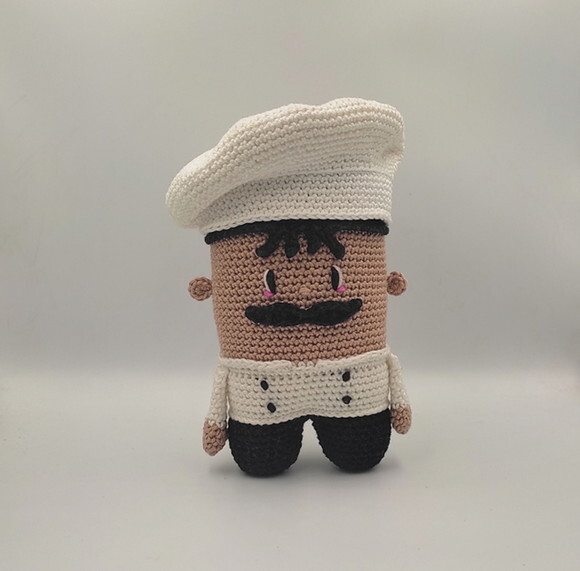 Receita Chefe de Cozinha Amigurumi