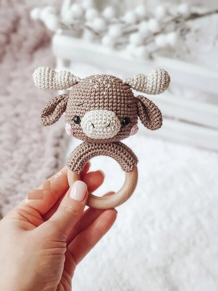Receita Chocalho Boi Amigurumi
