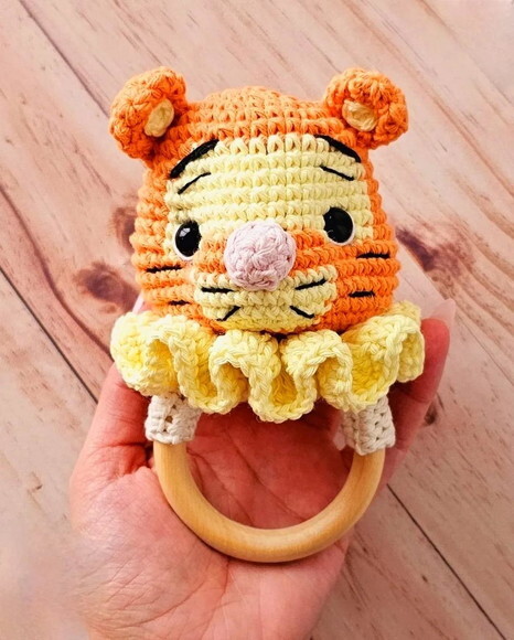 Receita Chocalho Tigrão Amigurumi
