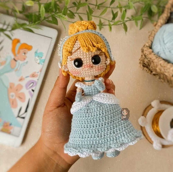 Receita Cinderela Amigurumi