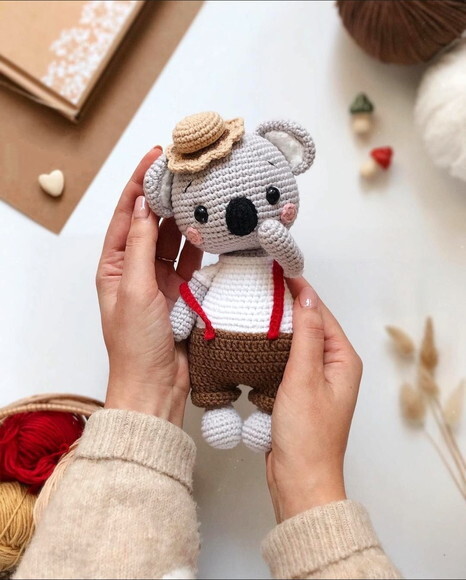 Receita Coala Amigurumi