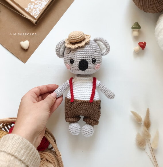 Receita Coala Amigurumi