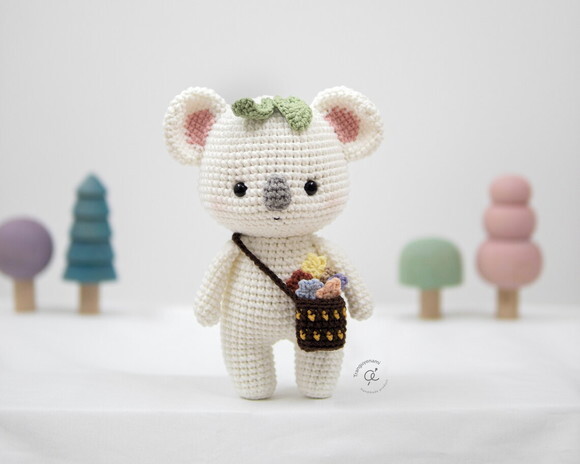 Receita Coala Amigurumi