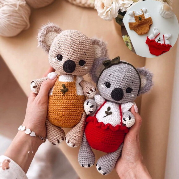 Receita Coala Amigurumi