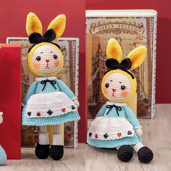 Receita Coelha Alice Amigurumi