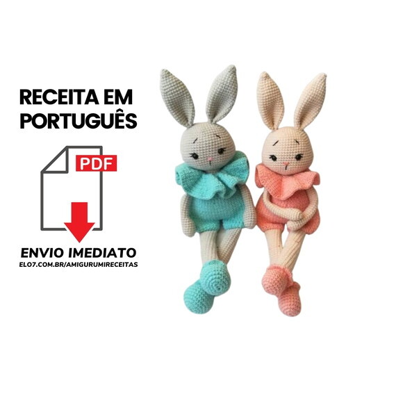 Receita Coelha amigurumi