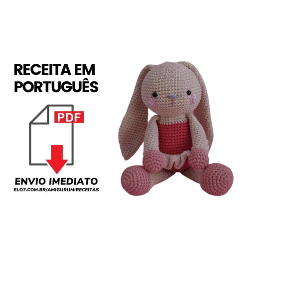 Receita Coelha amigurumi