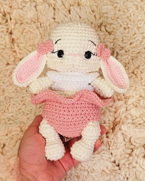 Receita Coelha Amigurumi
