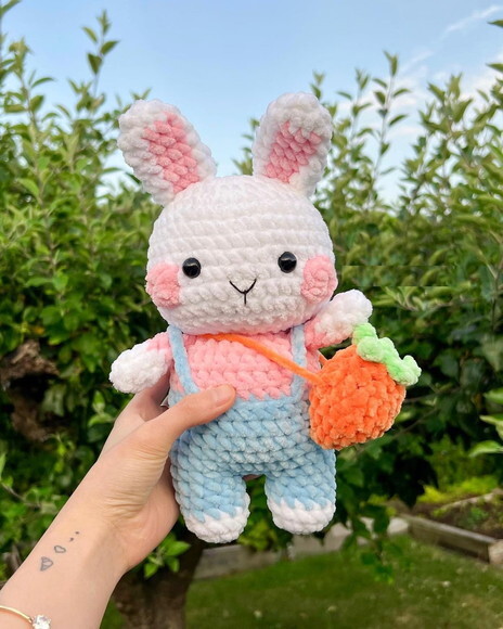 Receita Coelha Pelucia Amigurumi