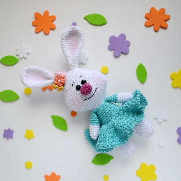 Receita Coelhinha Amigurumi