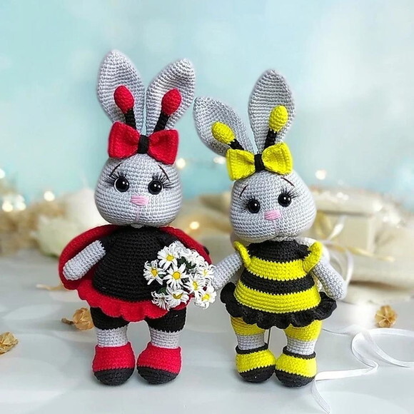 Receita Coelhinhas Amigurumi