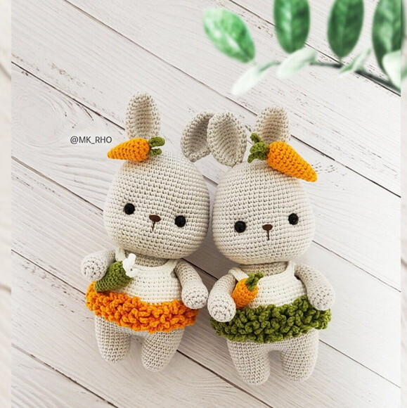 Receita Coelhinhos Amigurumi