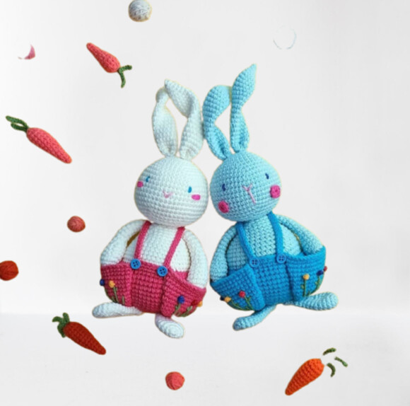 Receita Coelho amigurumi
