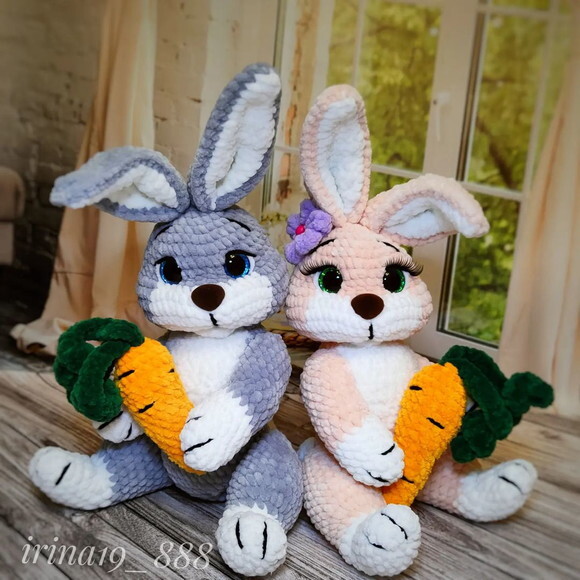 Receita Coelhinhos com Cenoura Amigurumi
