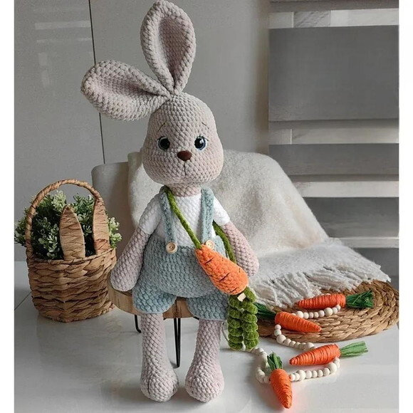 Receita Coelho Cenoura Amigurumi