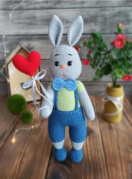 Receita Coelho Apaixonado Amigurumi