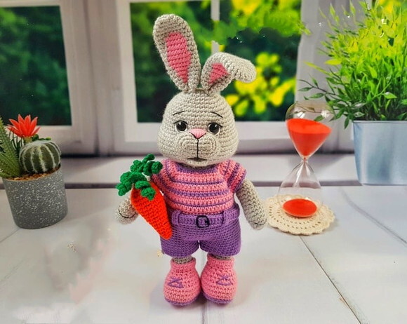 Receita Coelho Cenoura Amigurumi