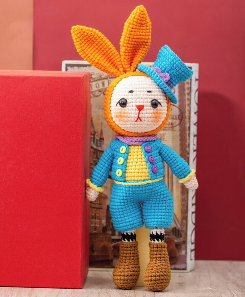 Receita Coelho Chapeleiro Amigurumi