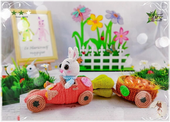 Receita Coelho Fazendeiro Amigurumi