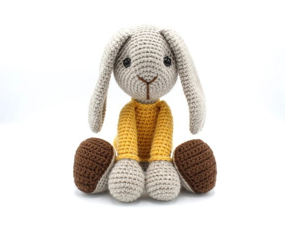 Receita Coelho Sentado Amigurumi