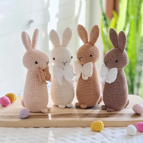 Receita Coelhos Amigurumi