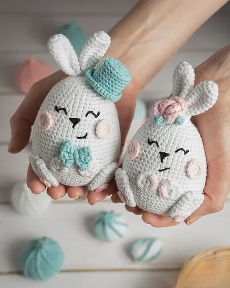 Receita Coelhos Amigurumi
