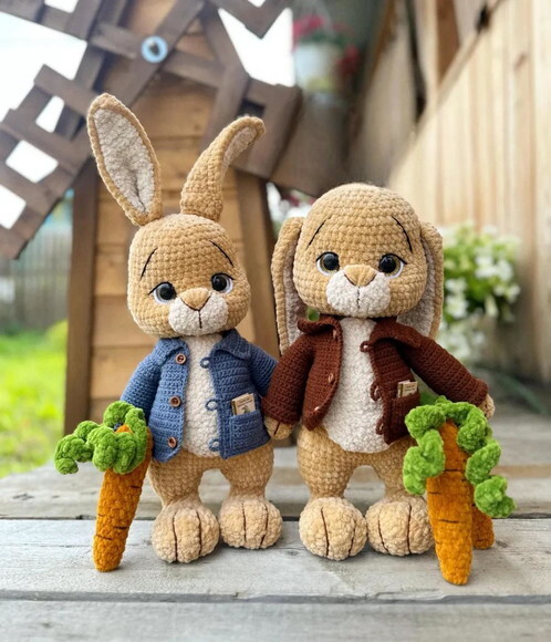 Receita Coelhos Amigurumi