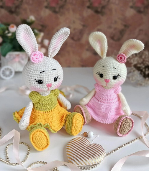 Receita Coelhos Amigurumi