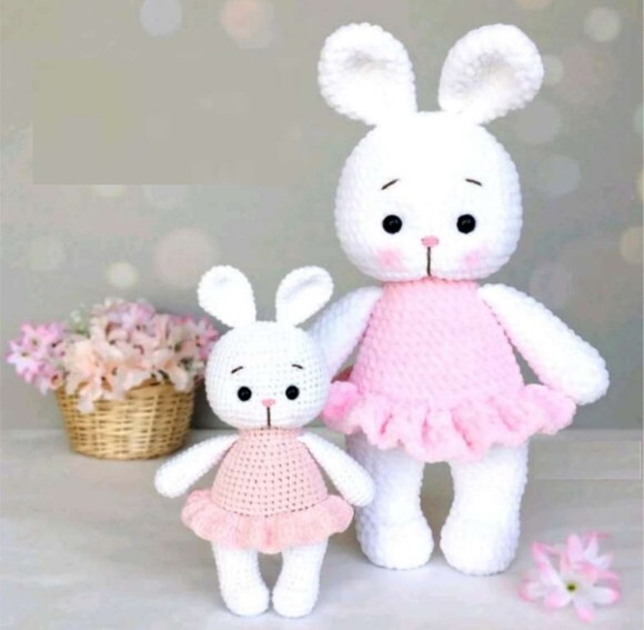 Receita Coelhos Amigurumi