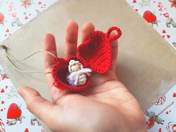 Receita Coração Amigurumi