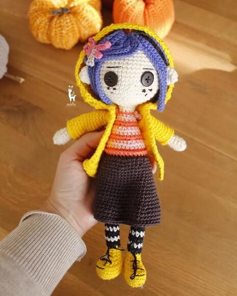 Receita Coraline Amigurumi