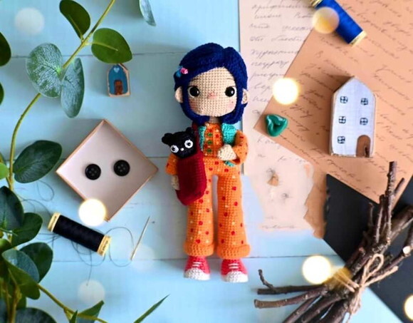 Receita Coraline Amigurumi