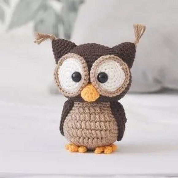 Receita Coruja Amigurumi