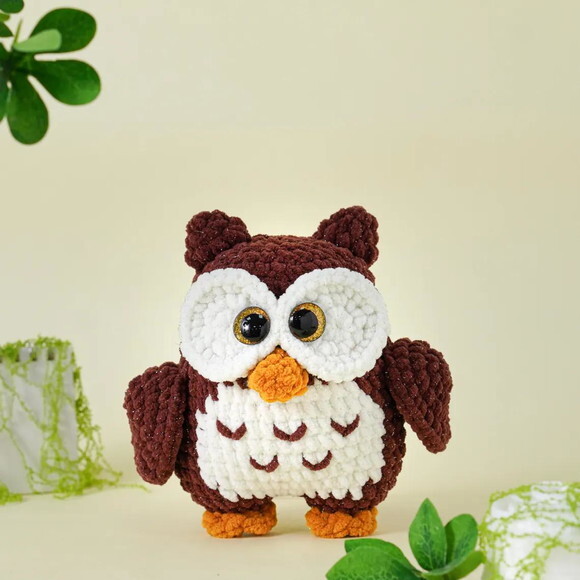 Receita Coruja Amigurumi