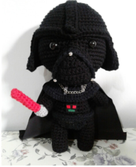 Receita Darth Vader Amigurumi