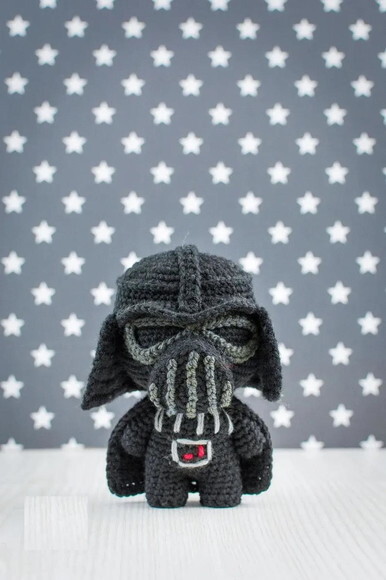 Receita Darth Vader Amigurumi
