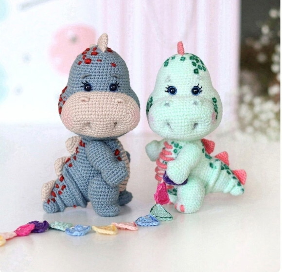 Receita Dinossauro Amigurumi