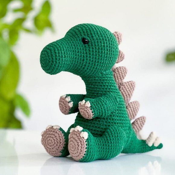 Receita Dinossauro Amigurumi