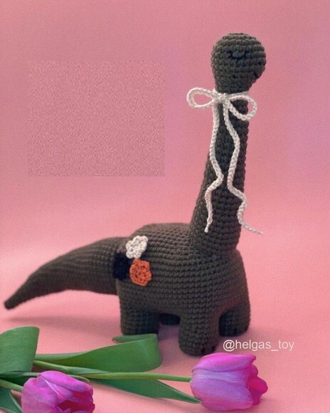 Receita Dinossauro Amigurumi