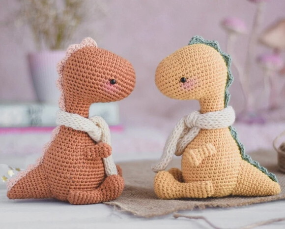 Receita Dinossauro Amigurumi