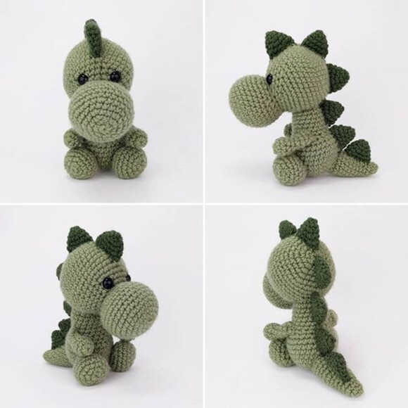 Receita Dinossauro Amigurumi